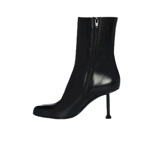 Balenciaga Fetish 80mm Bootie Black Sheepskin