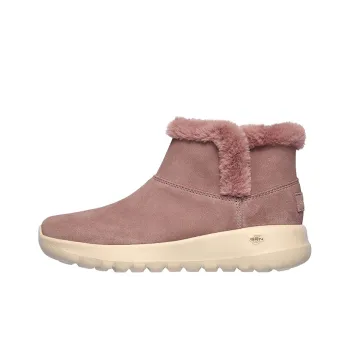Skechers ON THE GO Warm And Wear Resistant Short Snow Boots Women's Light Pink