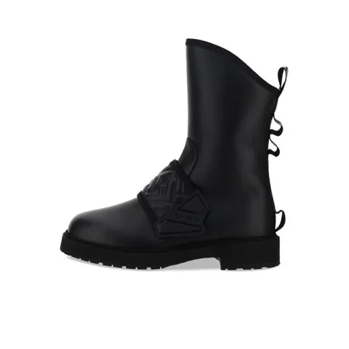 FENDI Women's Leather Biker Boot 'Black'