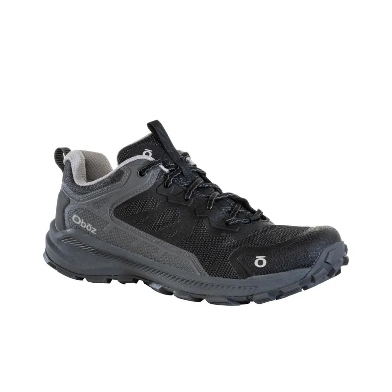 Oboz Footwear Katabatic Cushioning Wear-Resistant Low-Top Outdoor Shoes Men's Gray Black-2