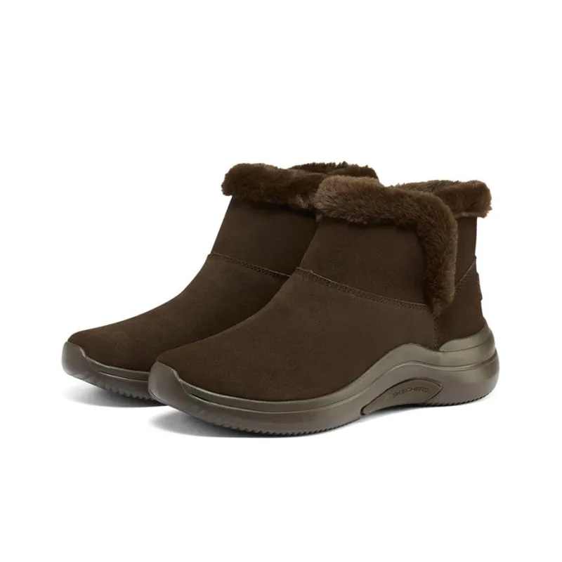 Skechers ON THE GO Short Snow Boots Women's Chocolate-2