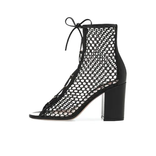 GIANVITO ROSSI 70mm Mesh Open-toe Boots