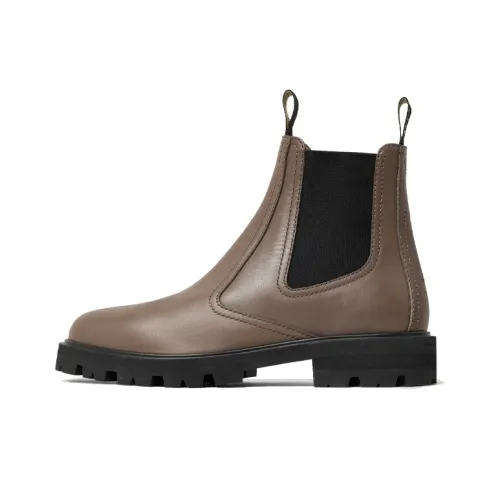 CELINE Chelsea Boots Women's Khaki Green