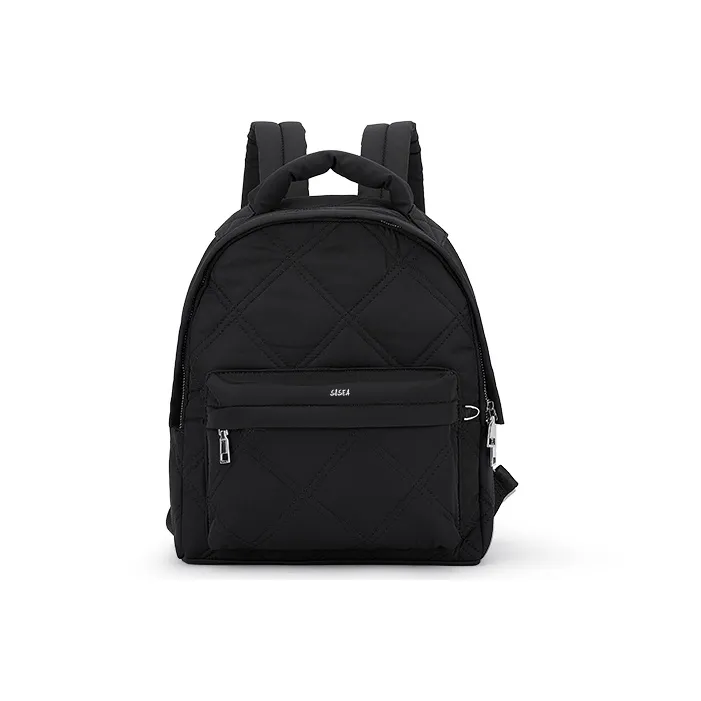 Sisea Fabric Backpack Regular Women's Ecru Light Green Gray Black-19