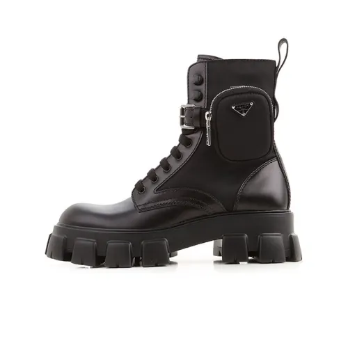 PRADA Monolith Ankle Boots Men