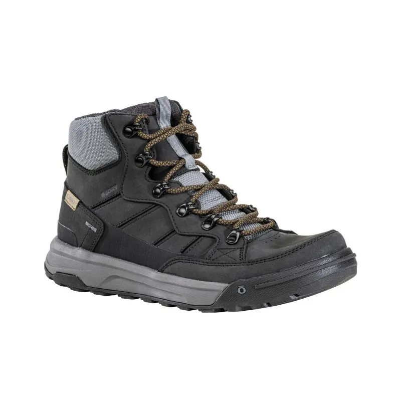 Oboz Footwear Burke Mid Leather Anti-Slip Wear-Resistant High-Top Outdoor Shoes Men's-3