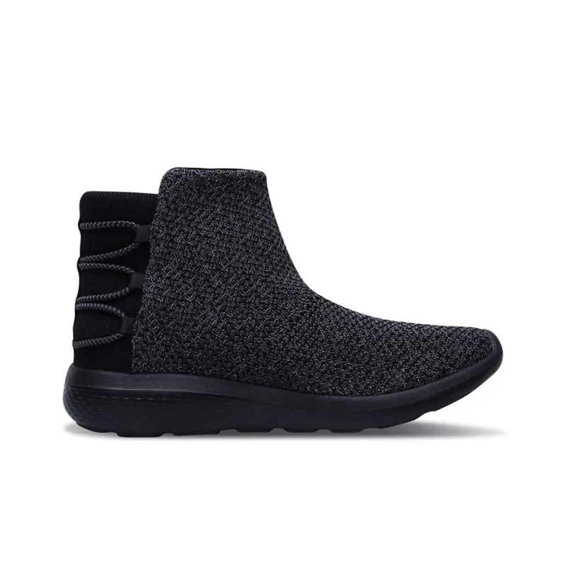 Skechers ON THE GO Thermal Short Snow Boots Women's Black Gray-1
