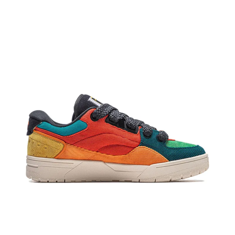 LiNing RSR 101 XXL Slip Resistant Cushioning Lightweight Low Top Skateboard Shoes Unisex Red Green Orange-2