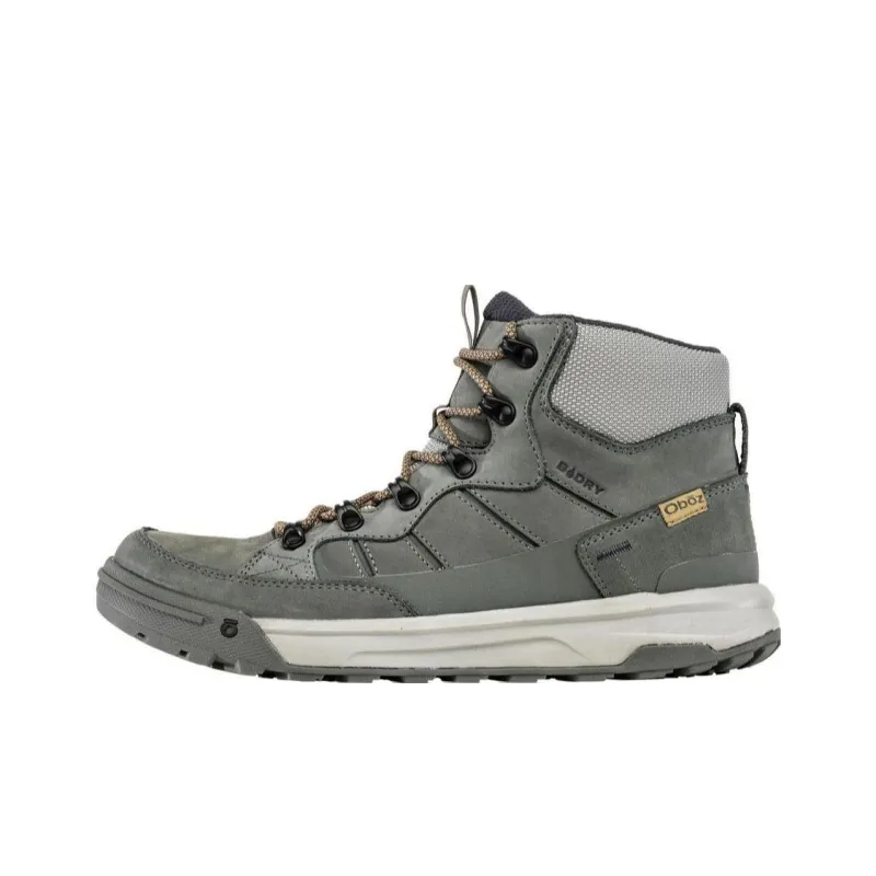 Oboz Footwear Burke Mid Leather Anti-Slip Wear-Resistant High-Top Outdoor Shoes Men's-0