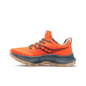 Saucony Endorphin Trail Cushioning Anti Slip And Wear Resistant Low Top Running Shoes Women's Orange