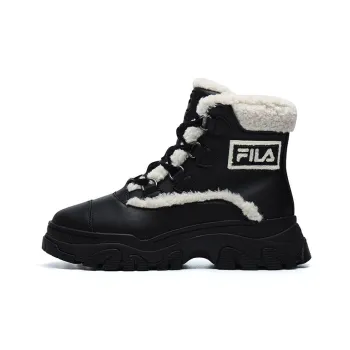 FILA Warm Snow Boots 'Black White' Women's