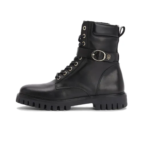 Tommy Hilfiger Ankle-length Leather Biker Boots