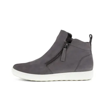 Ecco Soft 7 Slip Resistant Coverage Ankle Boots Women's Gray
