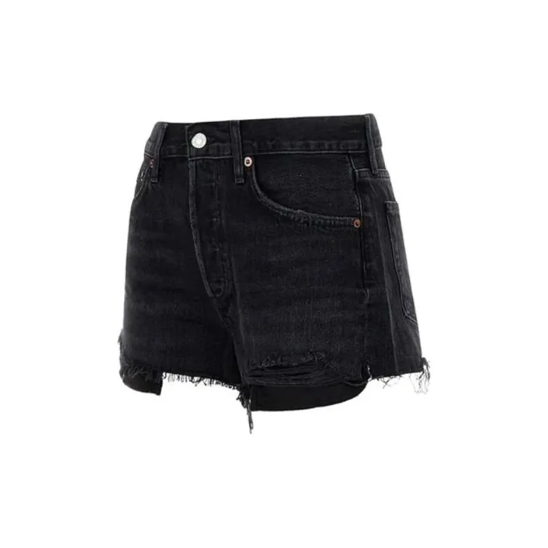 AGOLDE Casual Shorts Women's Black-2