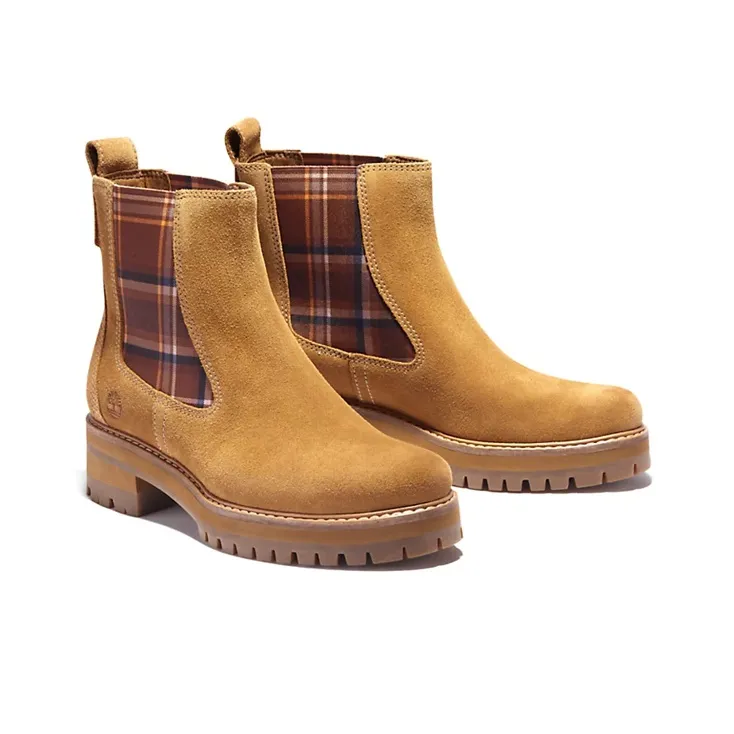 Timberland Courmayeur Valley Chelsea Boots Women's Wheat-1