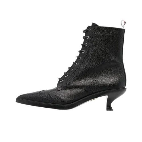 THOM BROWNE Lace-up Wingtip Ankle 50mm Booties