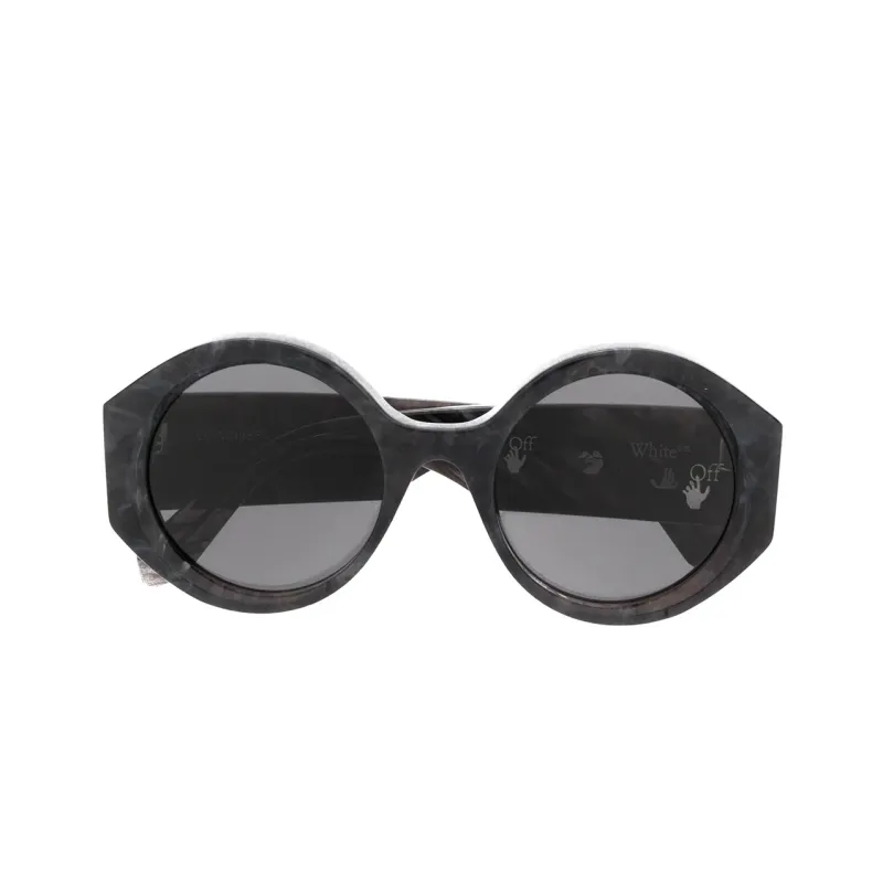 OFF WHITE Sara Round Frame Sunglasses-1