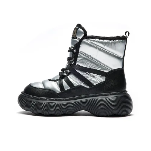 Joy&Mario Snow Boots Women's Silver