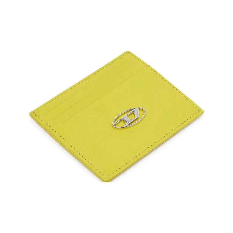 DIESEL Cow Leather Wallets Card Holders Regular Men's Yellow-2