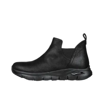 Skechers Arch Fit Smooth Ankle-Length Chelsea Boots Women's Black