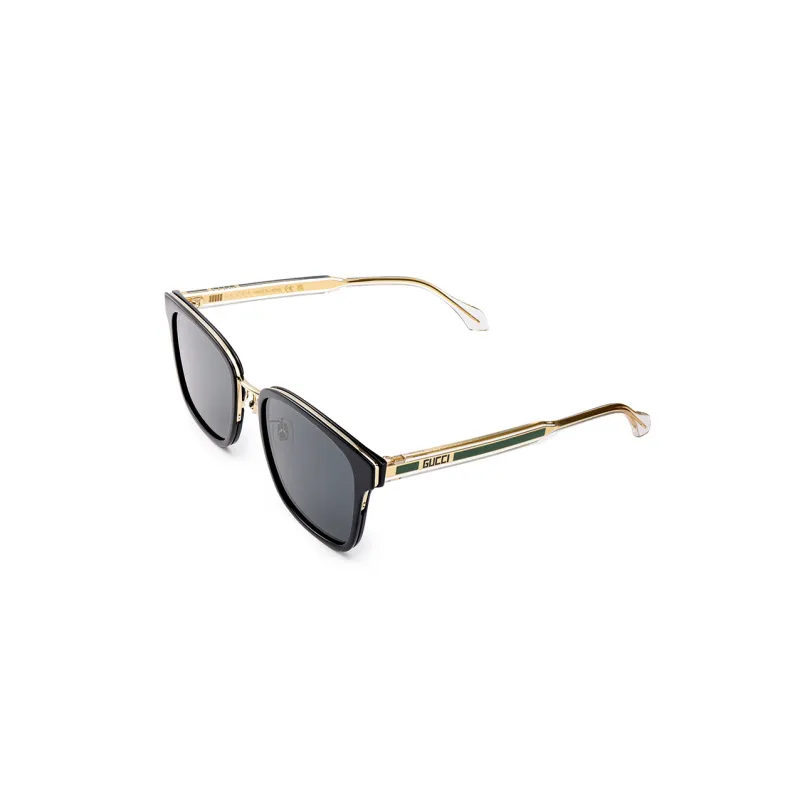 GUCCI Unisex Sunglasses With Gold And Crystal Frame-0
