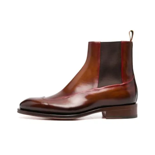 Santoni Chelsea Boots Men Brown