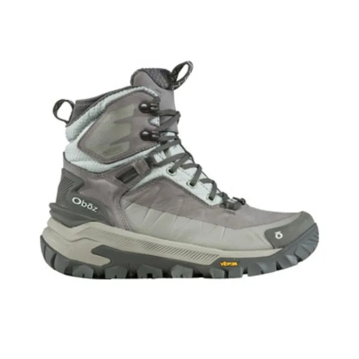 Oboz Footwear Anti-Slip Wear-Resistant High-Top Outdoor Shoes Women's Green Gray-1