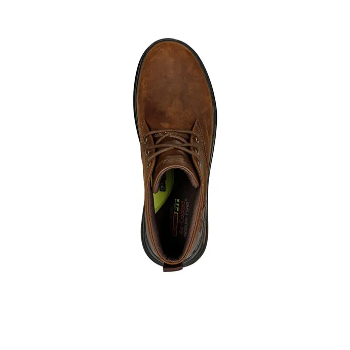 Skechers Proven Ankle Boots Men's Brown-3