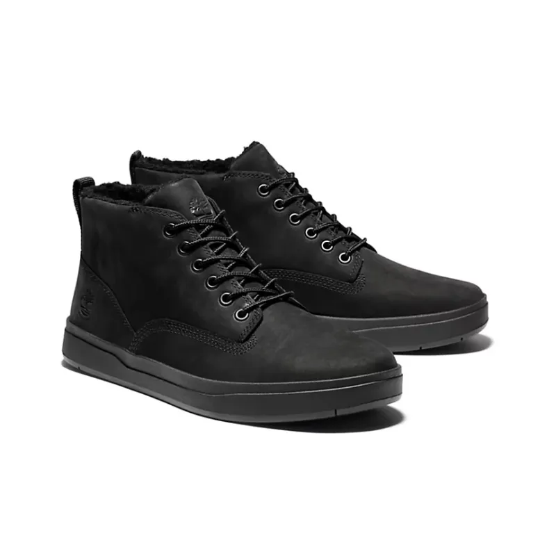 Timberland Chukka Warm Wear-Resistant Slip-Resistant Ankle-Length Snow Boots Black-1