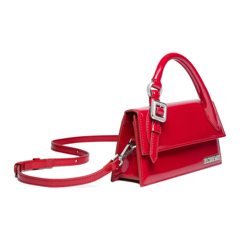 Jacquemus Le Chiquito Calfskin Shoulder Bag Crossbody Bag Handbag Women's Red-1