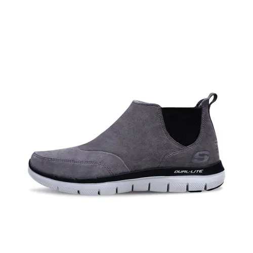 Skechers Flex Advantage 2.0 Chelsea Boots Men Low-Top Charcoal Gray