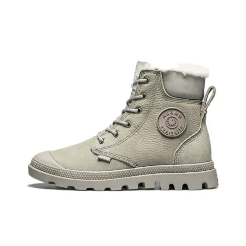 AU&MU Snow Boots Unisex Light Gray