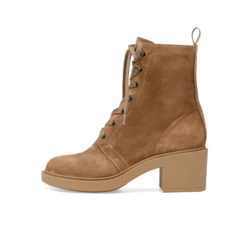 GIANVITO ROSSI Foster 45mm Suede Lace-up Boots