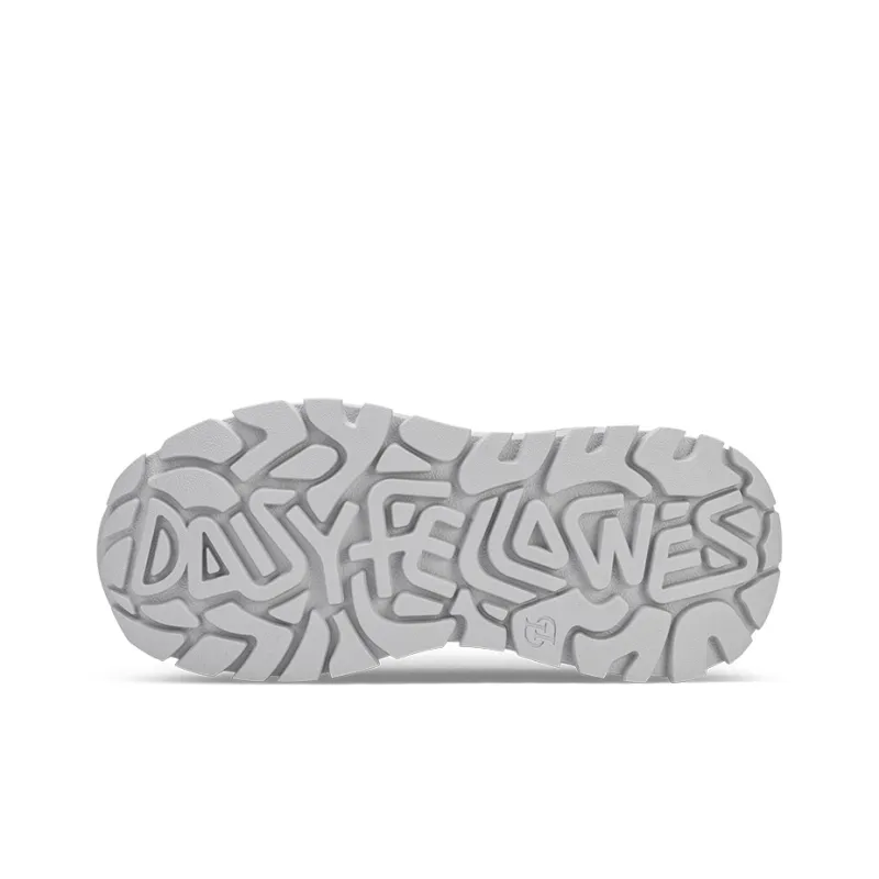 Daisy Fellowes Devil One Wear Resistant Height Increasing Low Top Chunky Sneakers Unisex Silver-6