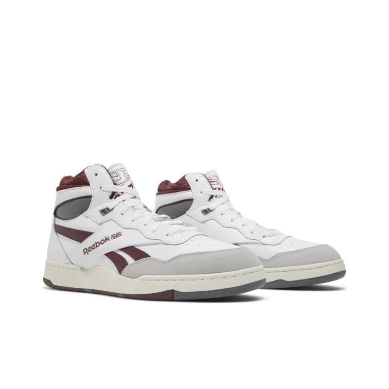 Reebok BB4000 2 Mid 'White Classic Maroon'-2