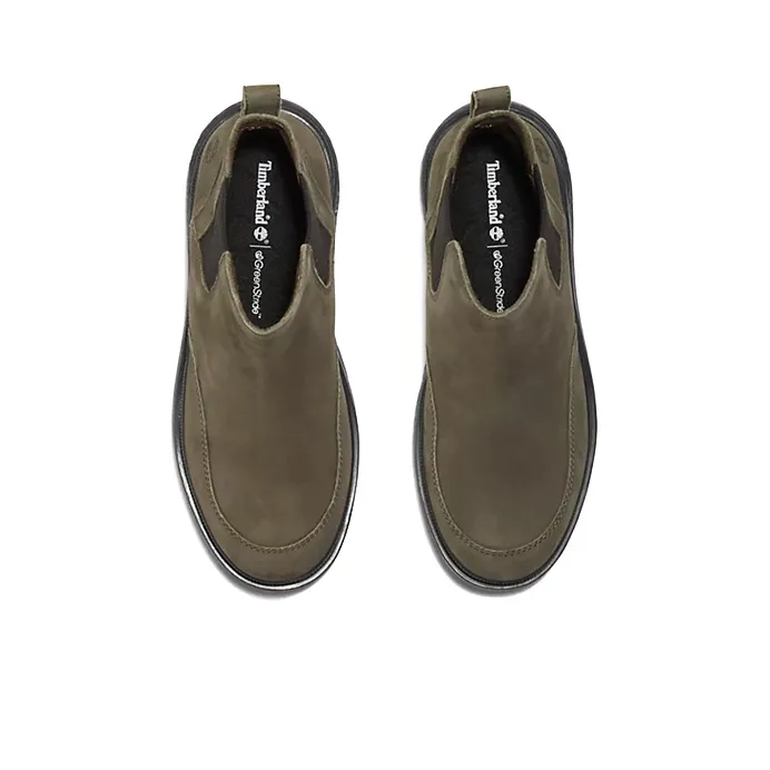 Timberland Ray City Greenstride Crew Chelsea Boots Women's Green Black-4