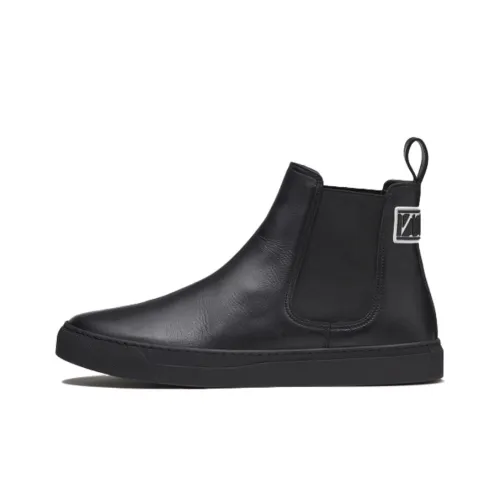 Valentino Chelsea Boots Men Black White