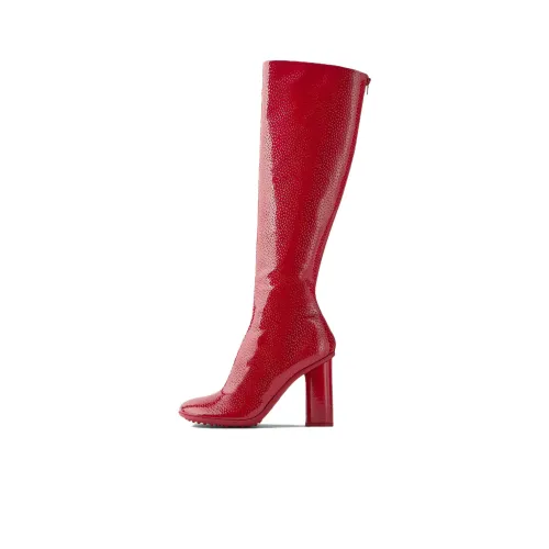 Bottega Veneta Knee-high Boots Women's Strawberry Pink