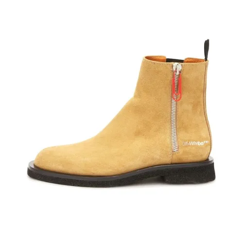 OFF-WHITE Ankle Boots Men Light Brown