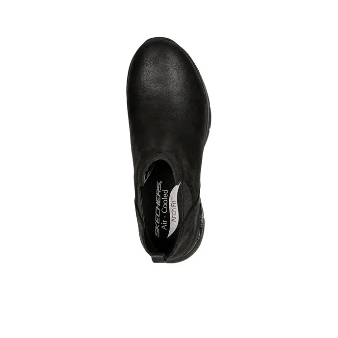 Skechers Arch Fit Smooth Ankle-Length Chelsea Boots Women's Black-3