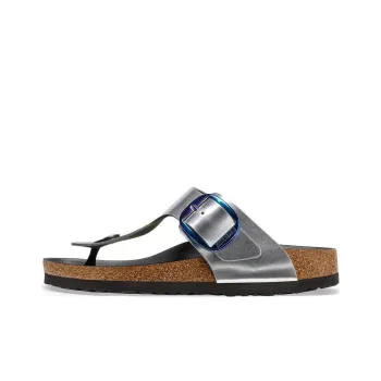 Birkenstock Gizeh Big Buckle Antibacterial Quiet Quick Dry Flip Flops Women's Silver