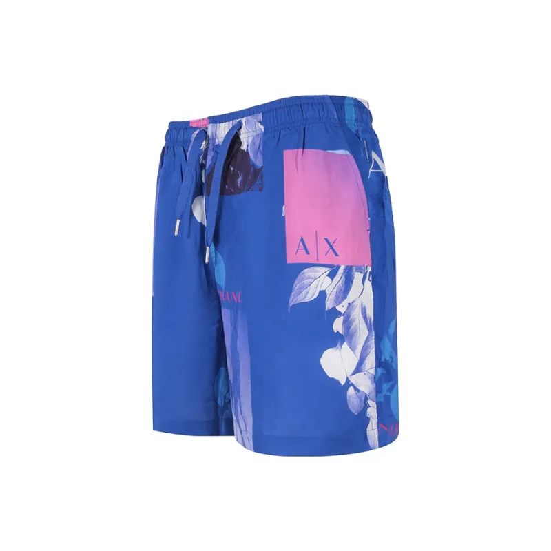 ARMANI EXCHANGE Casual Shorts Men Sea Blue-2