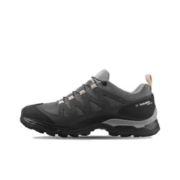 SALOMON X Ward Anti Slip Wear Resistant Low Top Outdoor Shoes Women's Gray Gull Gray