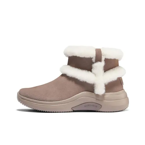 Skechers ON THE GO Midtown Warm Wear-Resistant Slip-Resistant Short Snow Boots Women's Taupe