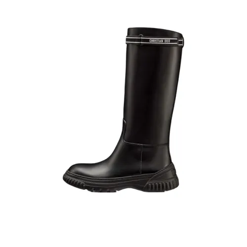 DIOR D-Racer Knee-high Boots Women's Black