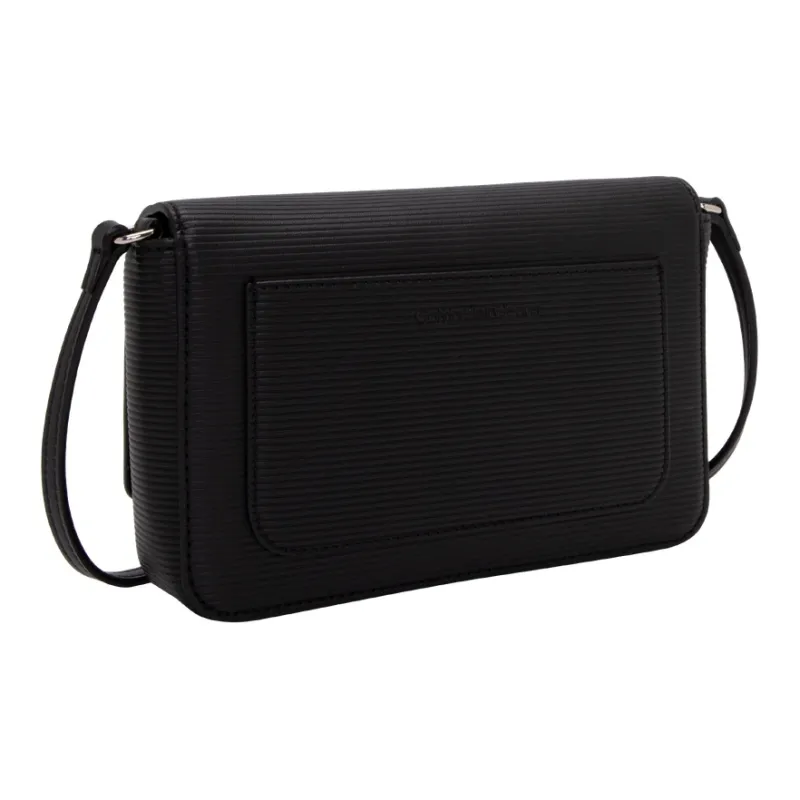CALVIN KLEIN Synthetic Material Envelope Bag, Shoulder Bag, Crossbody Bag Medium Size Women's Space Black-3