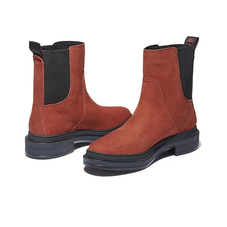 Timberland Lisbon Lane Short Chelsea Boots Women's Brown-4