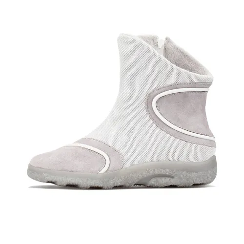 NORVINCY Snow Boots Men Gray White