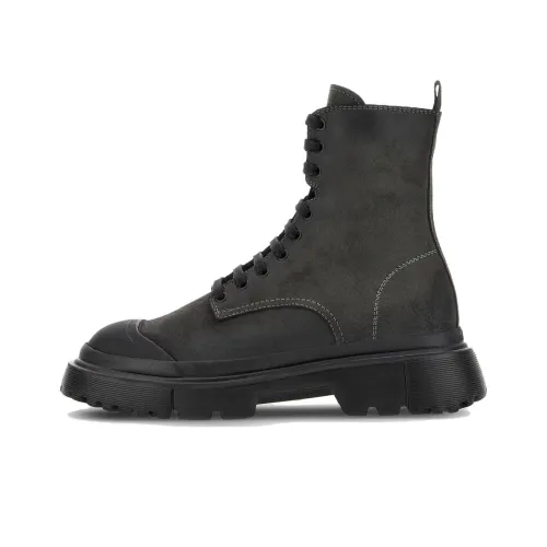 HOGAN H619 Anfibio Leather Boots