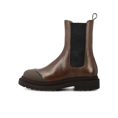 Brunello Cucinelli Chelsea Boots Women's Brown